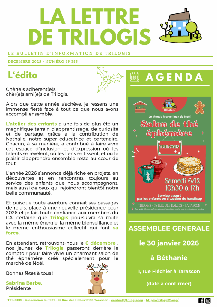 Trilogis la lettre n°19 bis 01