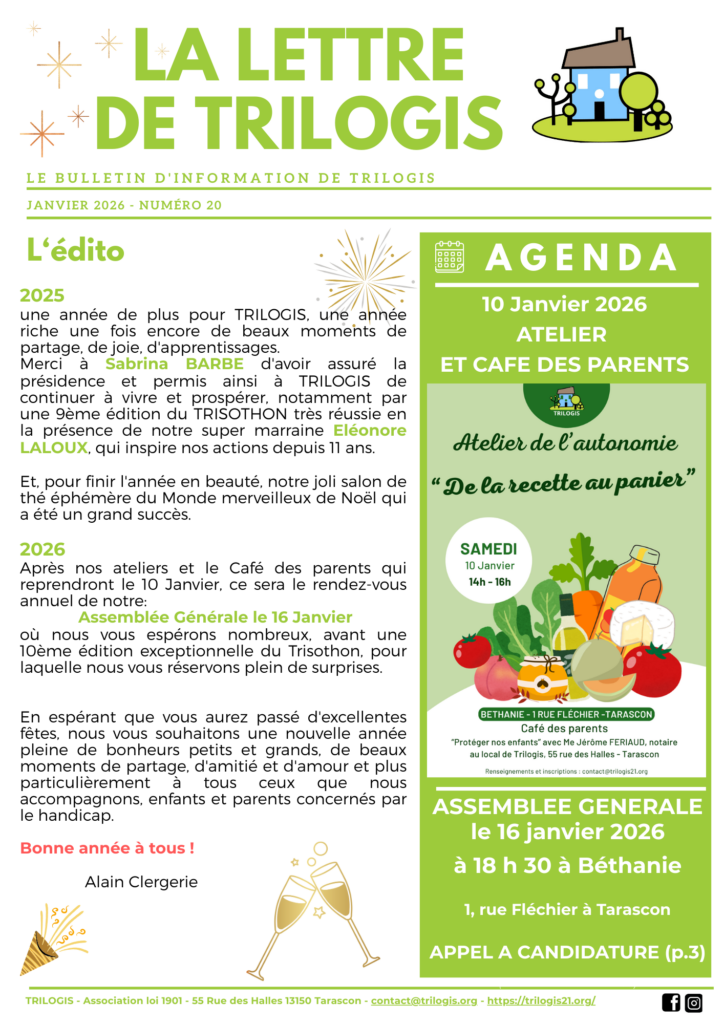 Trilogis la lettre n°20 01