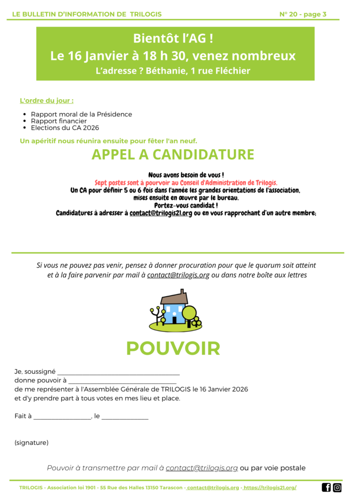 Trilogis la lettre n°20 03