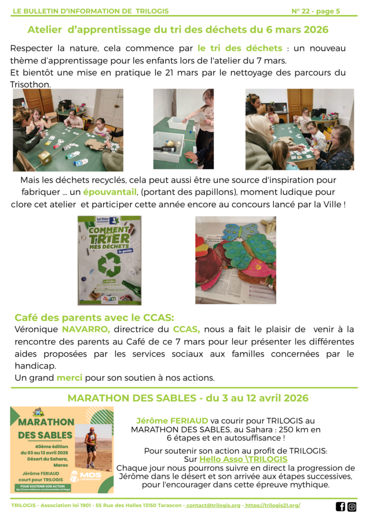 TRILOGIS La Lettre n°22 mars 2026