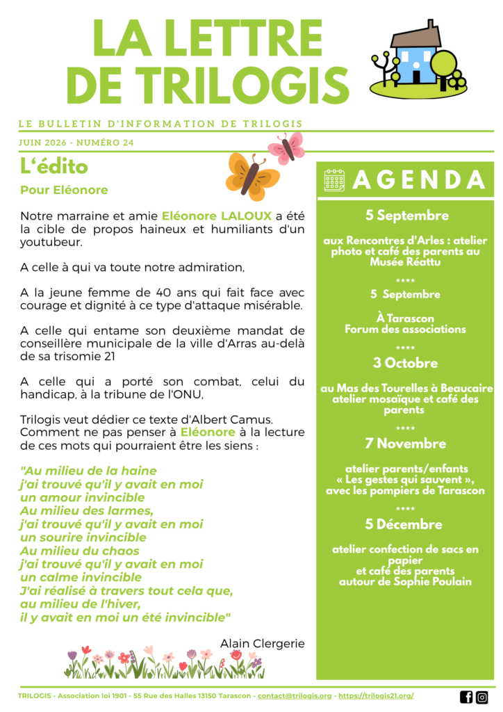 TRILOGIS La Lettre n°24 juin 2026